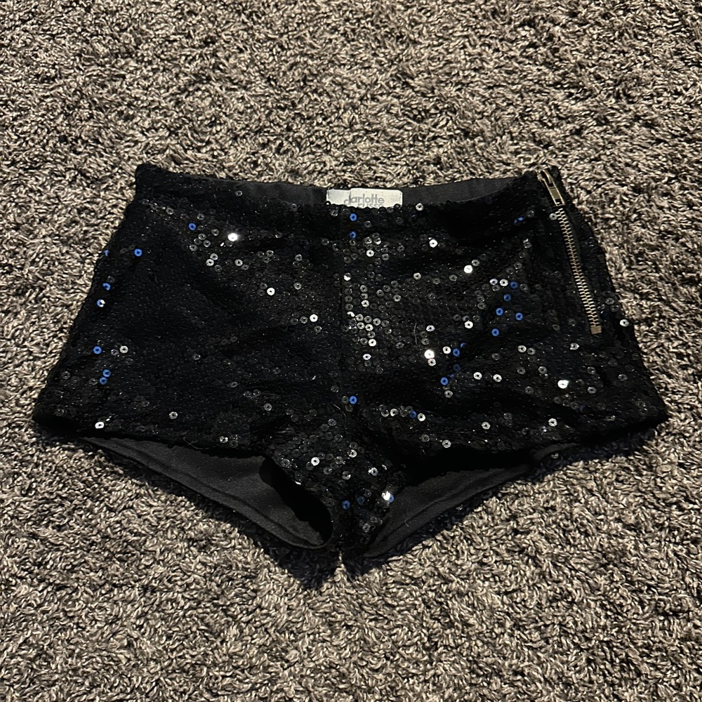 Charlotte Russe Black Sequin Top